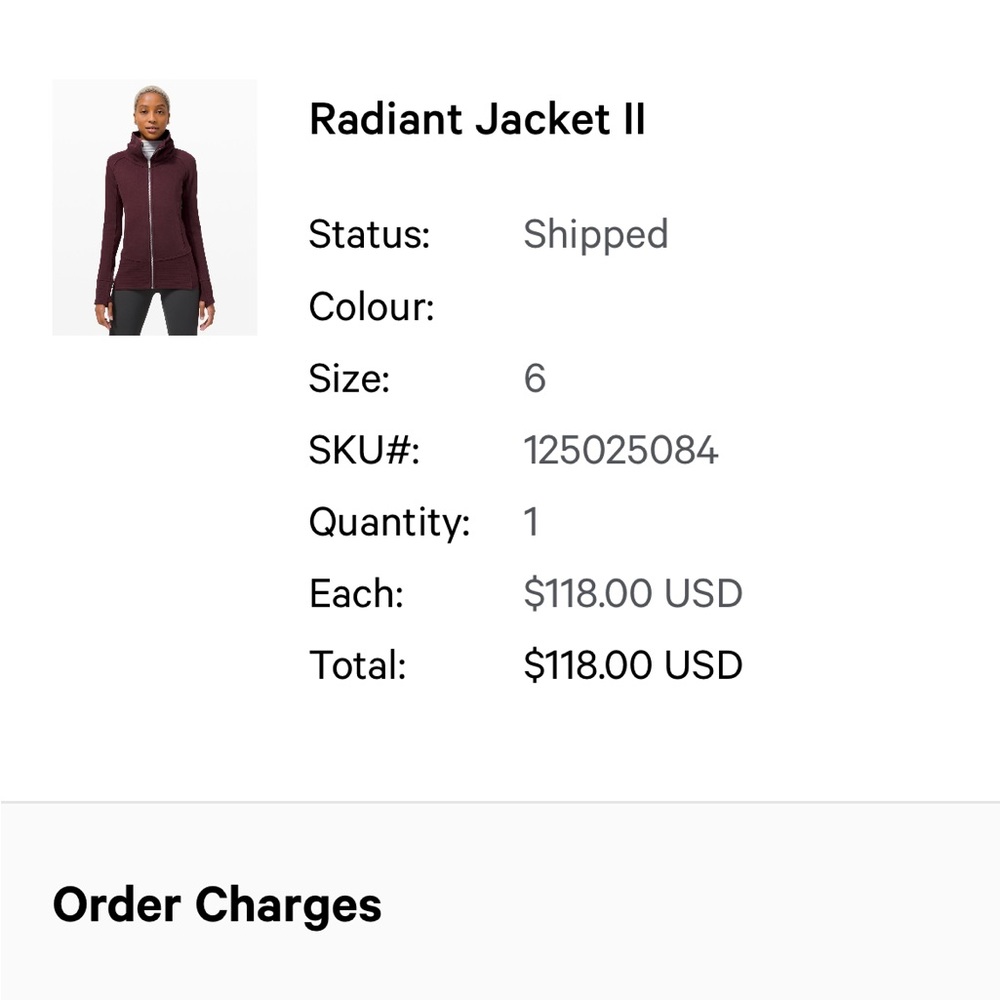 Lululemon sweatshirt jacket